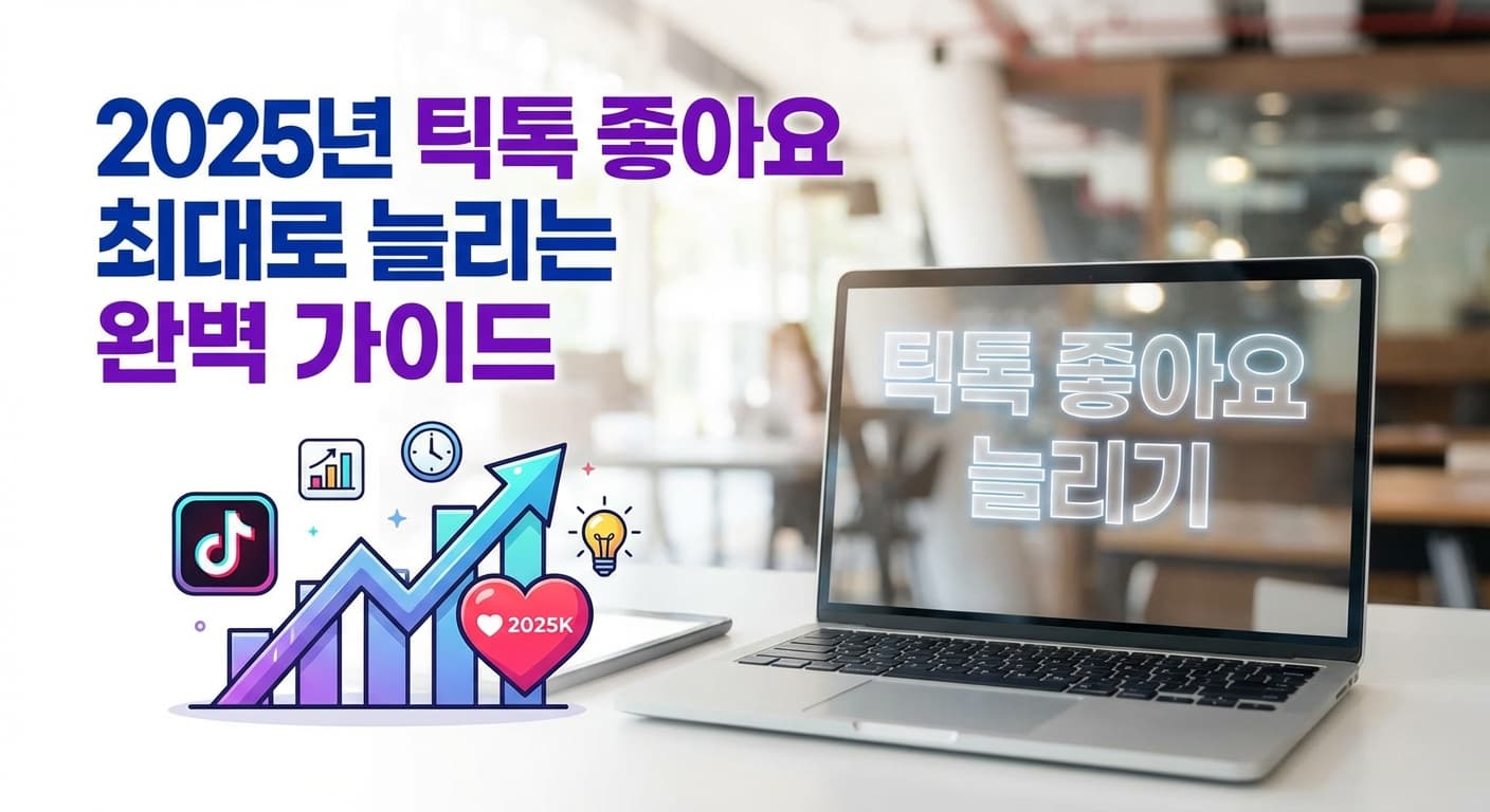 2025년 틱톡 좋아요 최대로 늘리는 완벽 가이드