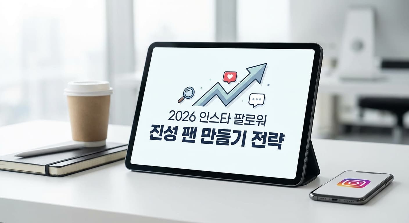 2026 인스타 팔로워: 돈 들이지 않고 '진성 팬' 만드는 효율 극대화 전략