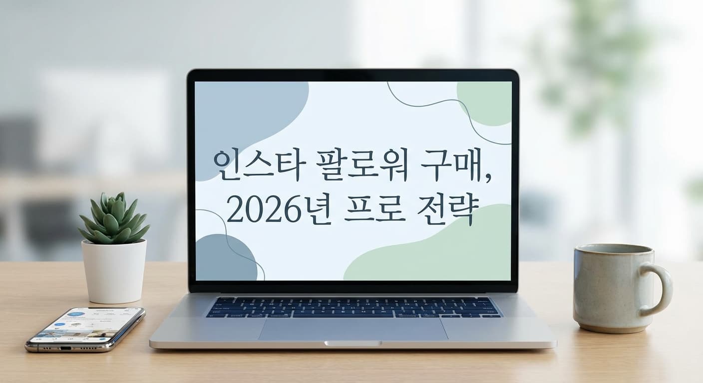 인스타 팔로워 구매, 2026년 프로들이 쓰는 '계정 최적화' 고급 전략